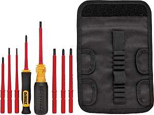 DEWALT DWHT66417 Screwdriver Set, Vinyl, Assorted, Specifications: Round Shank