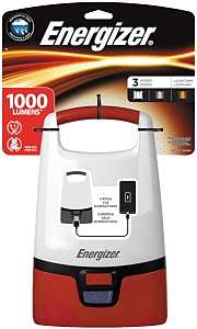 Eveready ENALU45E Vision Lantern, D Battery, LED Lamp, Plastic, Red