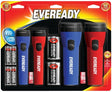 Eveready EVM5511S Flashlight, AA, D Battery, Alkaline Battery, LED Lamp, 8 Lumens Lumens, 125 hr Run Time