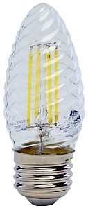 Feit Electric BPF1560/850/FILED LED Bulb, Decorative, F15 Lamp, 60 W Equivalent, E26 Lamp Base, Dimmable, Clear, Pack of 6