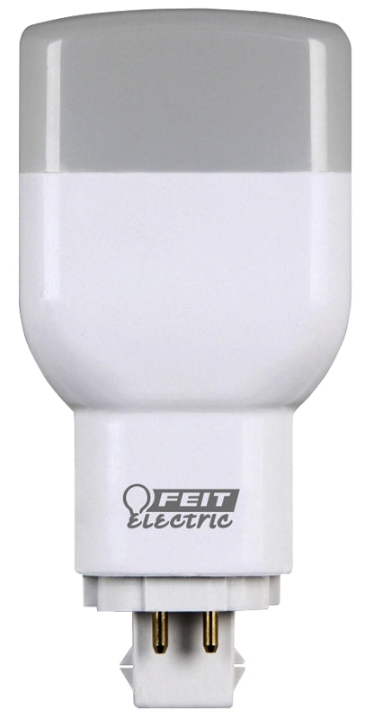 Feit Electric PL26E/V/841/LED LED Bulb, Specialty, PL Lamp, 26 W Equivalent, GX24Q-3 Lamp Base, Cool White Light, Pack of 4