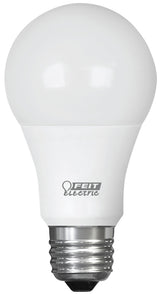 Feit Electric A800/3DIM/LEDI LED Bulb, General Purpose, A19 Lamp, 60 W Equivalent, E26 Lamp Base, Dimmable