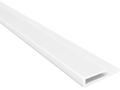 Fasade 923-01 J-Trim, 18 in L, PVC, Matte, White