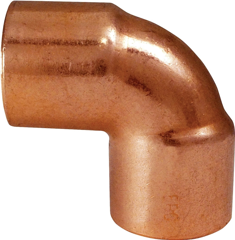 Elkhart Products 31314 Pipe Elbow, 1-1/2 in, Sweat, 90 deg Angle, Copper