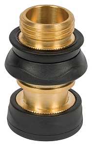 Gilmour 871504-1001 Quick Connect Set with Shut Off, Female, Metal/Rubber, Black/Gold, Pack of 12