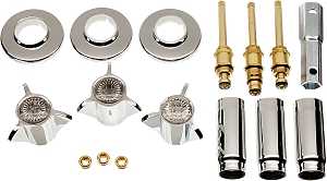 Danco 39620 Remodeling Trim Kit, Brass, Classic Chrome, For: Sayco Shower Valves