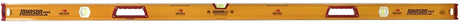 Johnson 1718-7800 Box Level, 78 in L, 3-Vial, Magnetic, Aluminum, Yellow