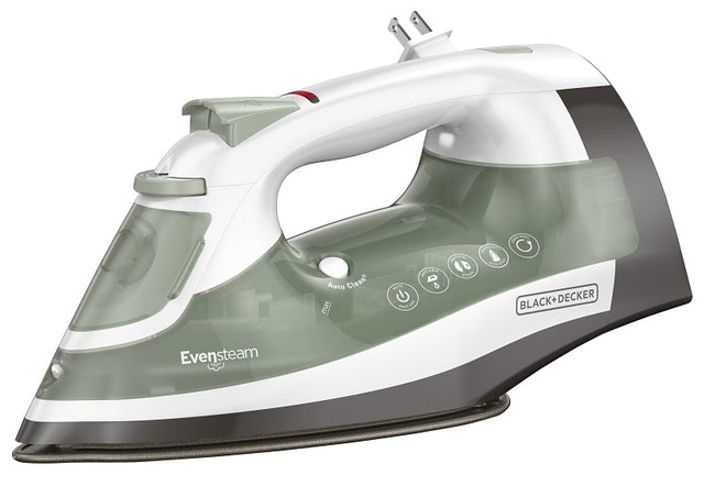 Black+Decker ICR17X One-Step Steam Iron, 1200 W, Green, Stainless Steel