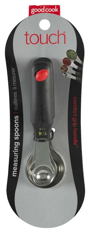 Goodcook 20409 Measuring Spoon Set, Stainless Steel, Silver