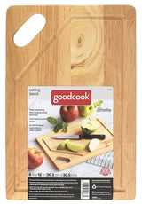 Goodcook 10088 Cutting Board, 12 in L, 8 in W, Hardwood