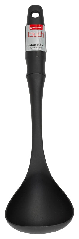 Goodcook 20303 Ladle, 14 in OAL, Nylon, Black