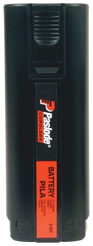 Paslode 404717 Battery, 6 V Battery, 2 Ah, Ni-Cd, Rechargeable, Black