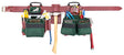 CLC Signature Elite Series 54531 Tool Belt Combo System, 29 to 42 in Waist, 58 in L, Nylon, Green, 17-Pocket