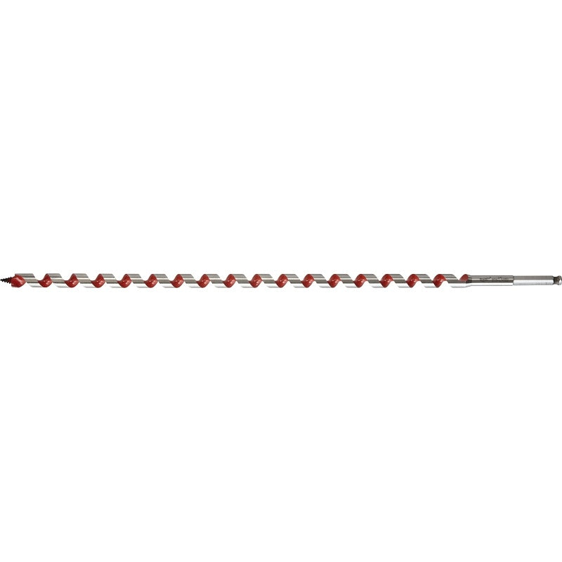 Milwaukee 48-13-5540 Ship Auger Bit, 1/2 in Dia, 18 in OAL, Wide Flute, 5/16 in Dia Shank, Hex Shank
