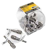 Eazypower 073335 Socket Adapter, 1/2 in Drive, 1/4 in Output Drive, Hex Output Drive, 2-15/16 in L