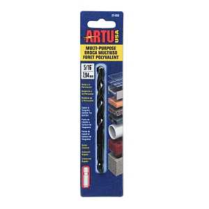 ARTU 01468 Drill Bit, 5/16 in Dia, 4-1/2 in OAL, Multi-Purpose, Parabolic Flute, Quick-Connect Shank