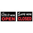 HILLMAN English Black Open/Close Sign 8 in. H X 12 in. W, Pack of 6