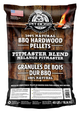 Pit Boss PBPLT534040183 Pitmaster Blend Pellet, Hardwood, 40 lb