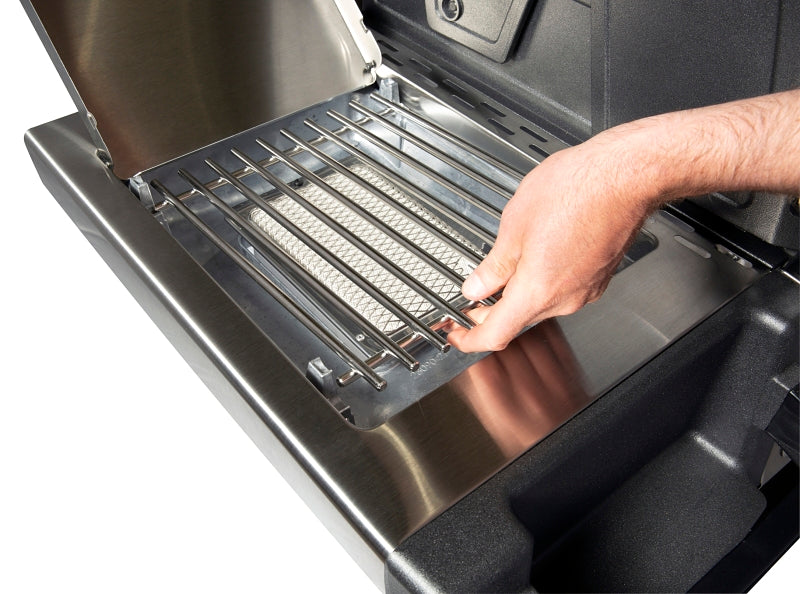 Broil King 18677 Infrared Side Burner Kit, 9.65 in W x 11.93 in H Dimensions, Stainless Steel