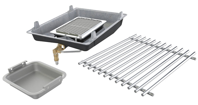 Broil King 18677 Infrared Side Burner Kit, 9.65 in W x 11.93 in H Dimensions, Stainless Steel