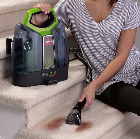 Bissell Little Green Max Pet Series 3857 Portable Carpet Cleaner, 32 oz Tank, 3 in W Cleaning Path