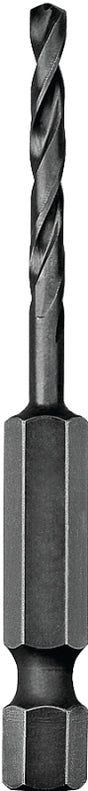 DEWALT DD5115 Impact Drill Bit, 15/64 in Dia, 3-5/32 in OAL, Spiral Flute, 1/4 in Dia Shank, Hex Shank
