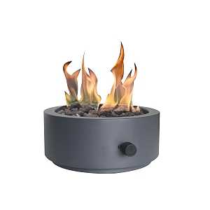 Seasonal Trends 52071 Umbrella Hole Tabletop Fire Bowl, 10 in OAW, 10 in OAD, 4.17 in OAH, Round, Propane