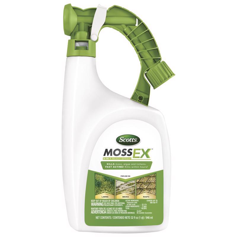 Scotts MossEx Lawn Moss Killer RTS Hose-End Concentrate 32 oz