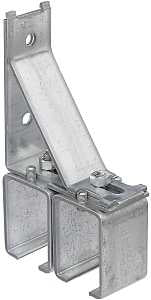 National Hardware N104-471 Box Rail Bracket, 300 lb, Steel, Galvanized, Pack of 2