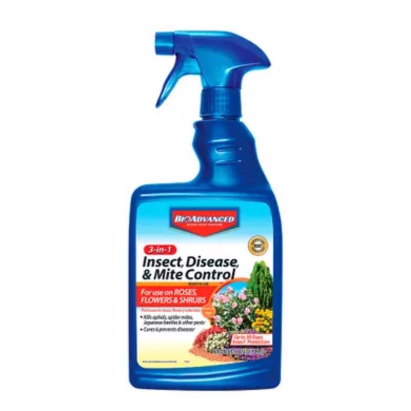 BioAdvanced 3-in-1, Ready-to-Use Insect Disease & Mite Control Spray 24 oz