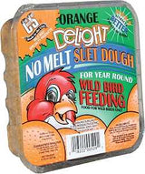 C&S No Melt Suet Dough Delights CS12529 Bird Suet, Orange Flavor, 11.75 oz, Pack of 12