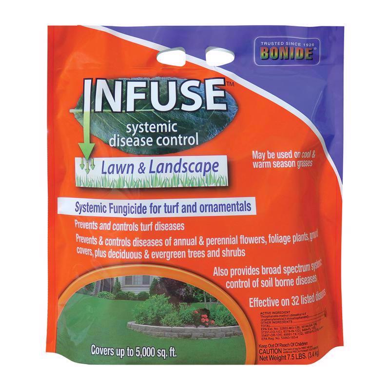 Infuse 60516 Disease Control Fungicide, Granule, Faint Sulfur, Tan, 7.5 lb, Bag