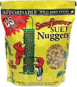 C&S Nuggets CS06110 Bird Food, High-Energy, Sunflower Flavor, 27 oz Bag