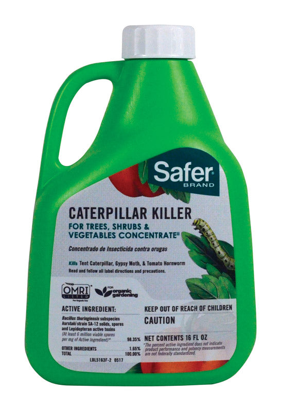 Safer 5163-6 Caterpillar Killer, Liquid, 16 oz