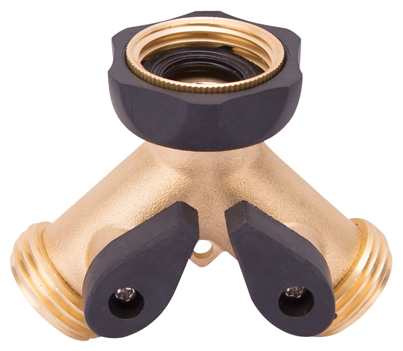 Landscapers Select GB9105A3L Y-Connector, Female and Male, Brass, Brass, For: Garden Hose and Faucet