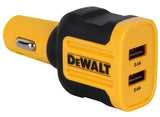 DEWALT 141 9008 DW2 USB Charger, 2.4 A Charge, Black