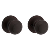 Kwikset 200CV 11P RCAL RC Passage Knob, Venetian Bronze, 1-3/8 to 1-3/4 in Thick Door, 2-1/4 in Strike