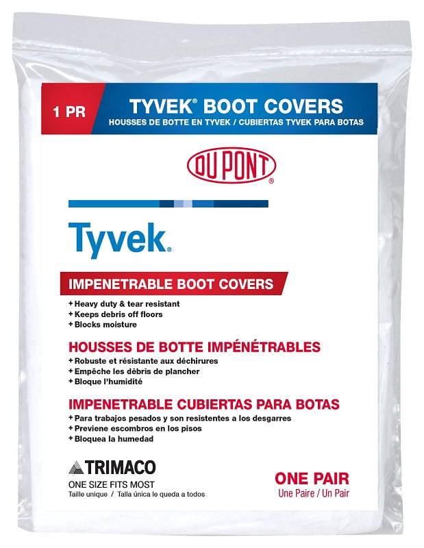 Trimaco DuPont Series 04511/36 Boot Guard, One-Size, Tyvek, White