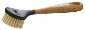 Lodge SCRBRSH Scrub Brush, 10 in OAL, Black/Brown/Natural Handle