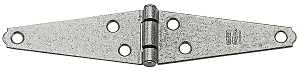 National Hardware N128-256 Heavy Strap Hinge, Steel, Galvanized, Tight Pin, 20 lb