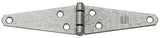 National Hardware N128-256 Heavy Strap Hinge, Steel, Galvanized, Tight Pin, 20 lb