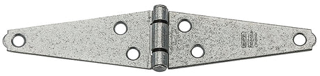 National Hardware N128-256 Heavy Strap Hinge, Steel, Galvanized, Tight Pin, 20 lb