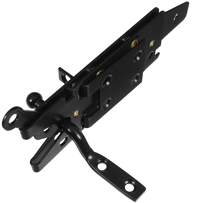 National Hardware V1138 N342-667 Gate Latch, Steel, Black