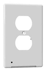 Westek LumiCover Classic LCR-CCDO-W Wallplate Nightlight, 1-1/4 in L, 4-1/2 in W, 1 -Gang, Plastic, White