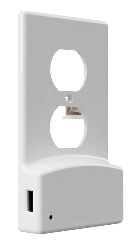 Westek LumiCover Classic LCR-UCDO-W Wallplate Nightlight, 1-7/8 in L, 4-1/2 in W, White