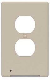 Westek LumiCover Classic LCR-CCDO-AL Wallplate Nightlight, 1.2 in L, 4-1/2 in W, Almond