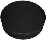 Imperial BM0152 Round End Cap Crimped, 7 in Dia, Black, Matte, Pack of 12