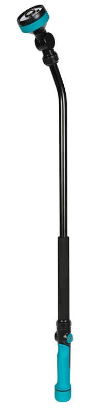 Gilmour 820522-1001 Watering Wand, Swivel Inlet, 5 -Spray Pattern, Articulated, Plastic, Black/Blue, 34 in L Wand