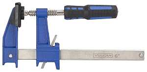 Vulcan JL-SH023-60015 Ratchet Bar Clamp, 6 in Max Opening Size, 2-1/2 in D Throat, Steel Body