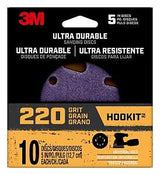 3M 27252 Power Sanding Disc, 5 in Dia, 220 Grit, Fine, Ceramic Abrasive, Universal